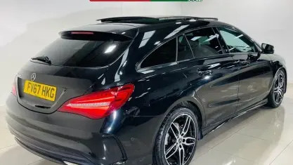 Used Mercedes CLA220 Shooting Brake AMG line 177 HP (130 kW) 2017 Black Estate