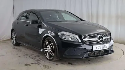 Used Mercedes A200 AMG line 136 HP (100 kW) 2017 Black Hatchback