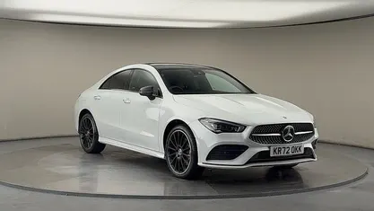 Used Mercedes CLA250e AMG line 218 HP (160 kW) 2022 Digital white Sedan