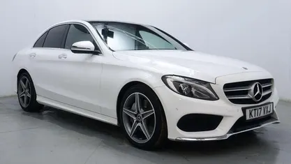 White Used 2017 Mercedes C250 AMG Line Premium Plus Sedan | £16,800 (Fair price)