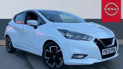 Used Nissan Micra Acenta 92 HP (67 kW) 2022 White Hatchback