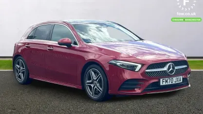 Used Mercedes A250 AMG Line Premium Plus 224 HP (164 kW) 2020 Red Hatchback