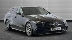 Black Used 2022 Mercedes C200 AMG line Estate | £23,550 (Super price)