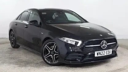Used Mercedes A180 AMG line 136 HP (100 kW) 2022 Black Sedan