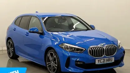 Used BMW 118 M Sport 136 HP (100 kW) 2021 Blue Hatchback