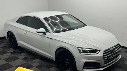 Used Audi A5 S-Line 190 HP (139 kW) 2018 White Coupe