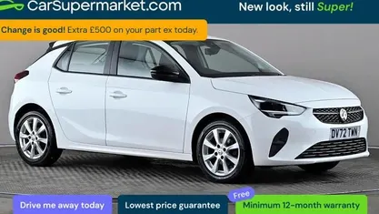 Used Vauxhall Corsa Design Edition 75 HP (55 kW) 2022 White Hatchback
