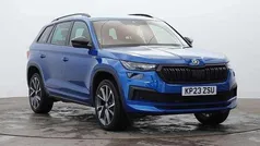 Race blue metallic Used 2023 Skoda Kodiaq SportLine SUV | £30,495 (Fair price)