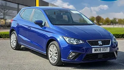 Used Seat Ibiza SE Technology 75 HP (55 kW) 2018 Blue Hatchback