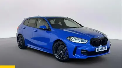 Used BMW 118 M Sport 136 HP (100 kW) 2021 Blue Hatchback