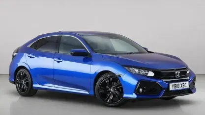 Used Honda Civic SR 126 HP (92 kW) 2018 Blue Hatchback
