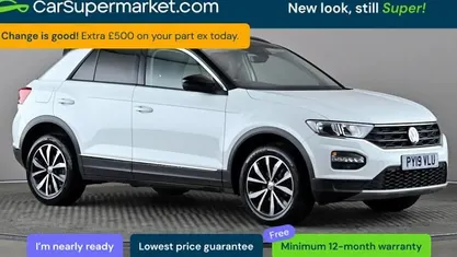 Used VW T-Roc Design 116 HP (85 kW) 2019 White SUV