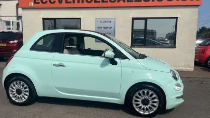 Used Fiat 500 Lounge 69 HP (50 kW) 2015 Green Hatchback