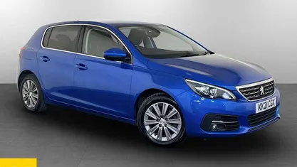 Used Peugeot 308 Allure 131 HP (96 kW) 2021 Blue Hatchback