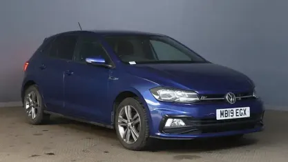 Used VW Polo R-line 116 HP (85 kW) 2019 Blue Hatchback