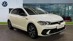 Pure white / black Used 2025 VW Polo R-line Hatchback | £22,173 (Fair price)