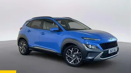 Used Hyundai Kona Premium 141 HP (103 kW) 2021 Blue SUV