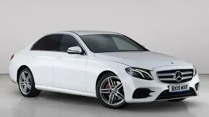 Used Mercedes E220 AMG line 194 HP (142 kW) 2019 White Sedan