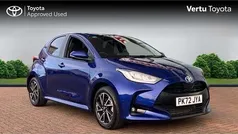 Blue Used 2022 Toyota Yaris Hybrid Design Hatchback | £18,293 (Fair price)