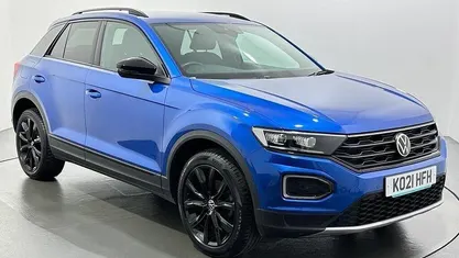 Used VW T-Roc Black Edition 110 HP (80 kW) 2021 Blue SUV