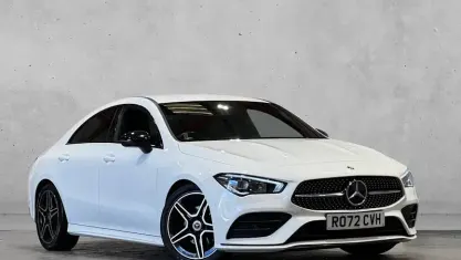 Used Mercedes CLA180 AMG line 136 HP (100 kW) 2022 White Coupe