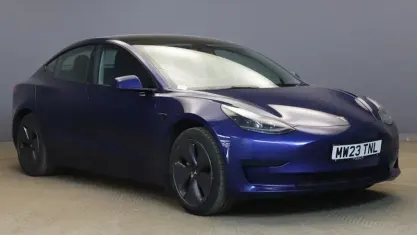 Used Tesla Model 3 Standard Range 180 kW (245 HP) 2023 Blue Sedan