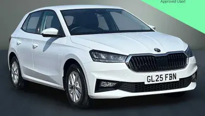 Used Skoda Fabia SE 95 HP (69 kW) 2025 Moon white metallic Hatchback