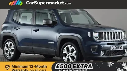 Blue Used 2020 Jeep Renegade Limited SUV | £14,697 (Fair price)