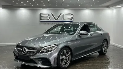 Used Mercedes C220 AMG line 194 HP (142 kW) 2019 Grey Sedan
