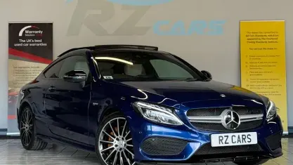 Used Mercedes C43 AMG Premium Plus 367 HP (269 kW) 2016 Blue Coupe