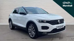 Pure white black Used 2020 VW T-Roc SEL SUV | £16,600 (Good price)