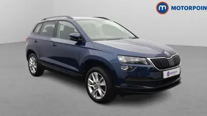 Used Skoda Karoq SE Technology 150 HP (110 kW) 2021 Blue SUV