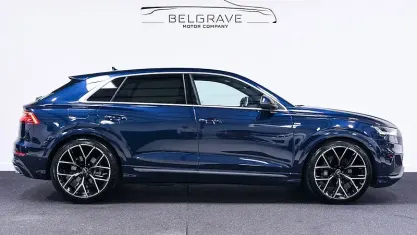 Used Audi Q8 S-Line 340 HP (250 kW) 2023 Blue SUV