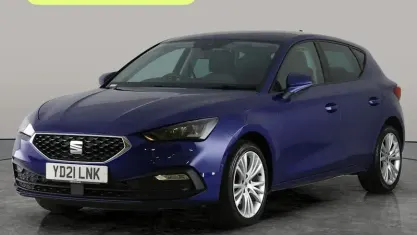 Used Seat Leon SE Dynamic 110 HP (80 kW) 2021 Blue Hatchback