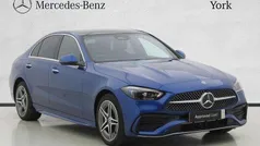Blue Used 2024 Mercedes C300e AMG Line Premium Plus Sedan | £37,995 (Fair price)