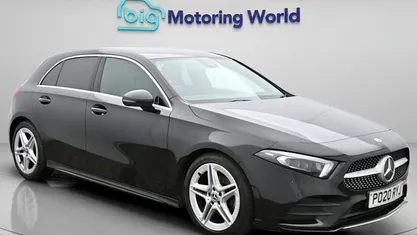 Used Mercedes A180 AMG line 136 HP (100 kW) 2020 Black Hatchback