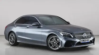 Used Mercedes C300 AMG line 258 HP (189 kW) 2018 Grey Sedan