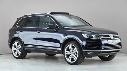Used VW Touareg R-line Plus 262 HP (192 kW) 2017 Blue SUV