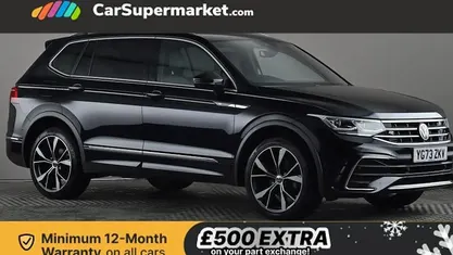 Black Used 2023 VW Tiguan Allspace R-line SUV | £29,697 (Fair price)