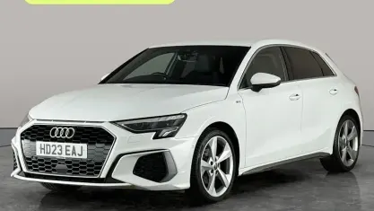 Used Audi A3 Sportback S-Line 150 HP (110 kW) 2023 White Hatchback