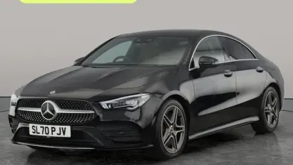 Used Mercedes CLA250 AMG Line Premium Plus 224 HP (164 kW) 2021 Black Sedan