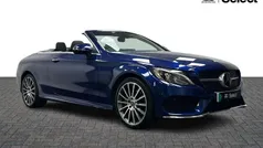 Blue Used 2018 Mercedes C220 AMG Line Premium Plus Cabriolet | £18,800 (Fair price)
