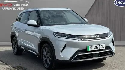 New BYD Atto 2 Boost 130 kW (177 HP) 2026 Skiing white SUV