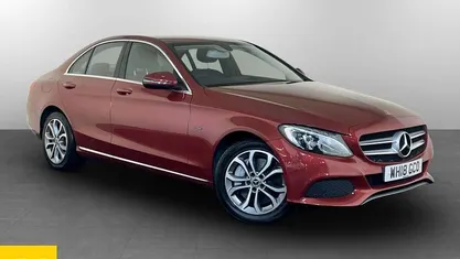 Red Used 2017 Mercedes C350e Sedan | £12,495 (Fair price)