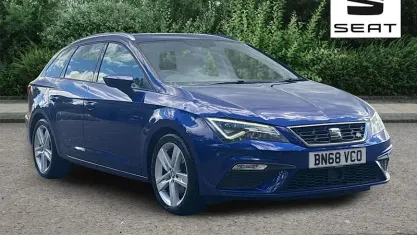 Used Seat Leon FR 131 HP (96 kW) 2018 Blue Estate