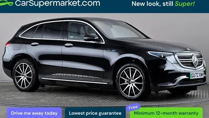 Used Mercedes EQC400 AMG line 300 kW (408 HP) 2022 Black SUV