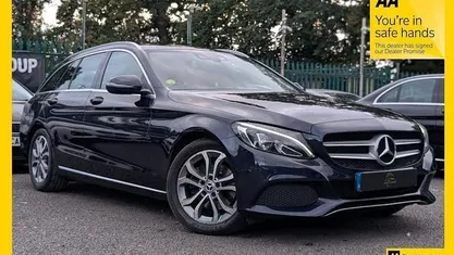 Used Mercedes C220 170 HP (125 kW) 2017 Blue Estate