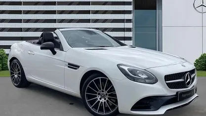 Used Mercedes SLC180 AMG line 156 HP (114 kW) 2019 White Cabriolet