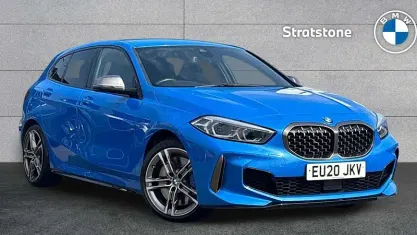 Used BMW M135 Comfort Edition 306 HP (225 kW) 2020 Blue Hatchback