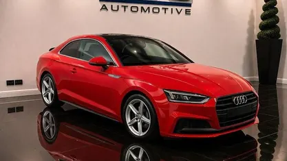 Used Audi A5 S-Line 190 HP (139 kW) 2017 Red Coupe